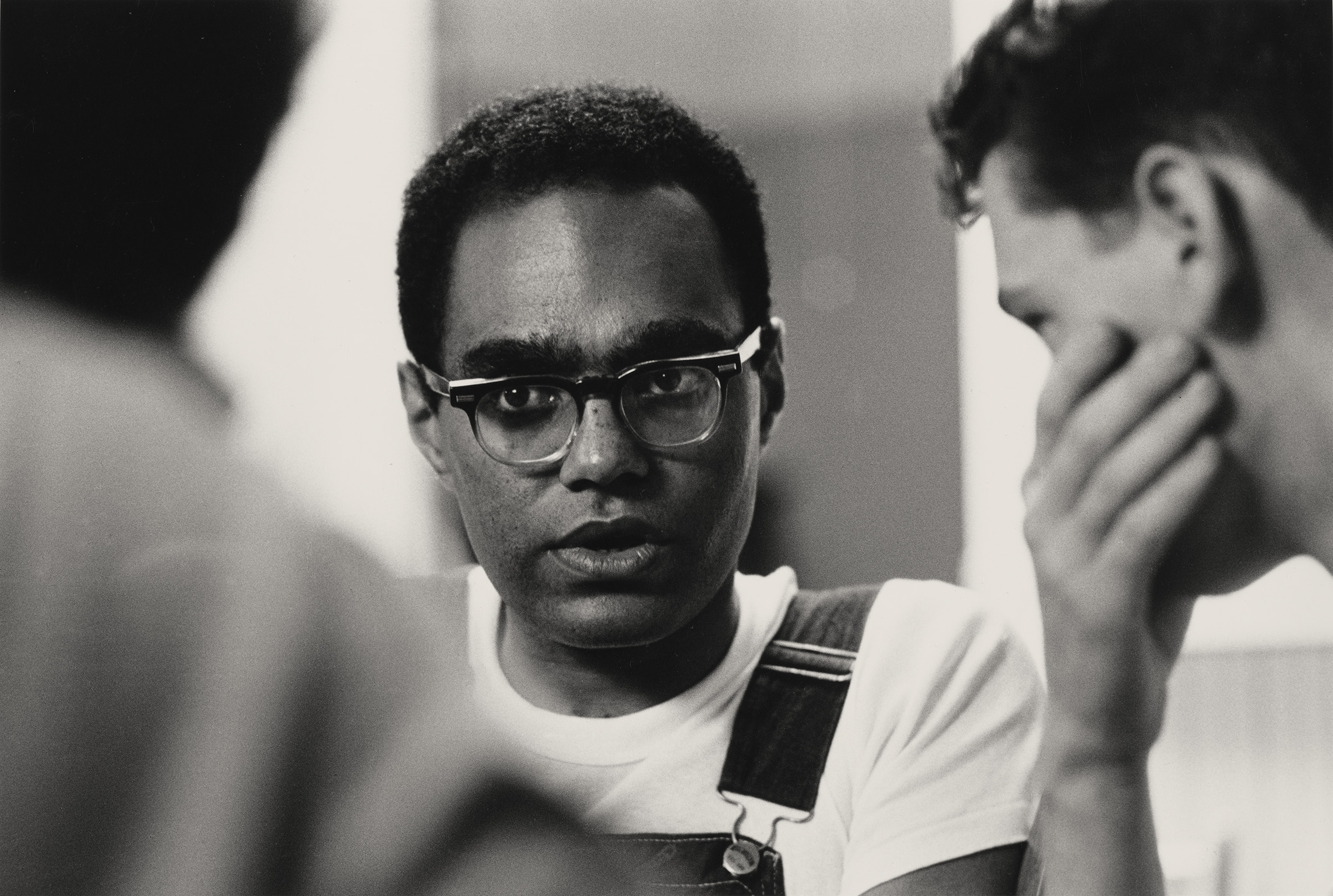 Bob Moses, June 1964. Photograph by Steve Schapiro. Picture of Bob Moses taken during the Freedom Summer orientation session in Oxford, Ohio. Photograph in the collection of Miami University Art Museum, Oxford Ohio. Partial gift of the artist and partial purchase with contributions from the Kezur Endowment Fund (2019.23.2).